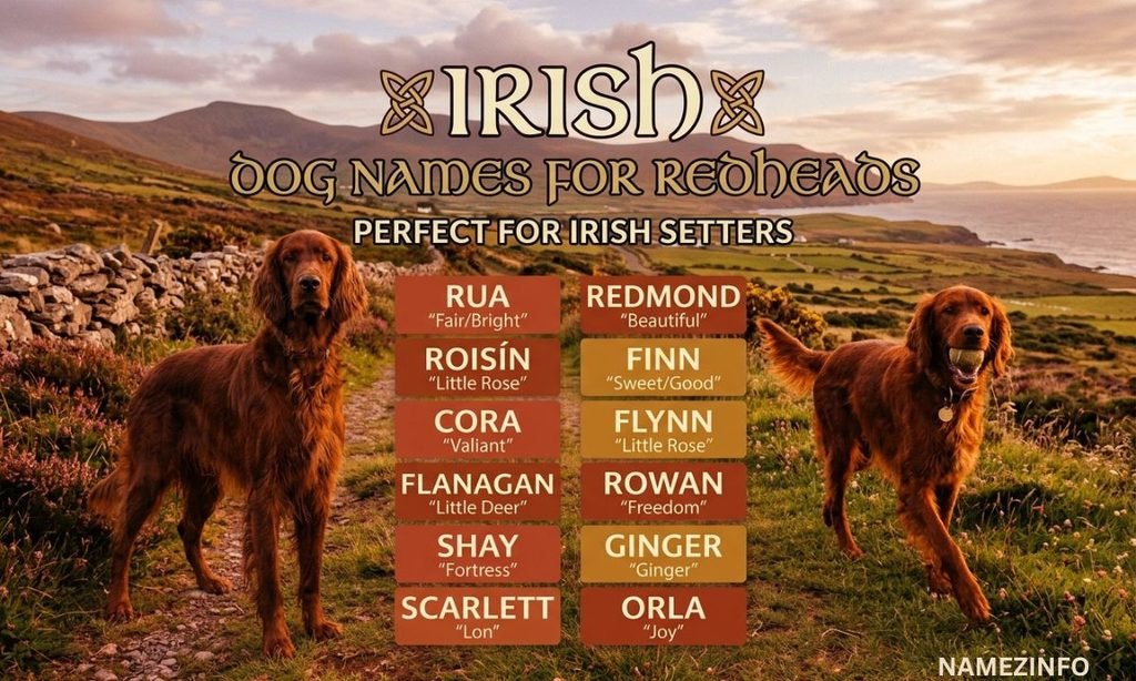Irish Dog Names for Redheads (Perfect for Irish Setters)