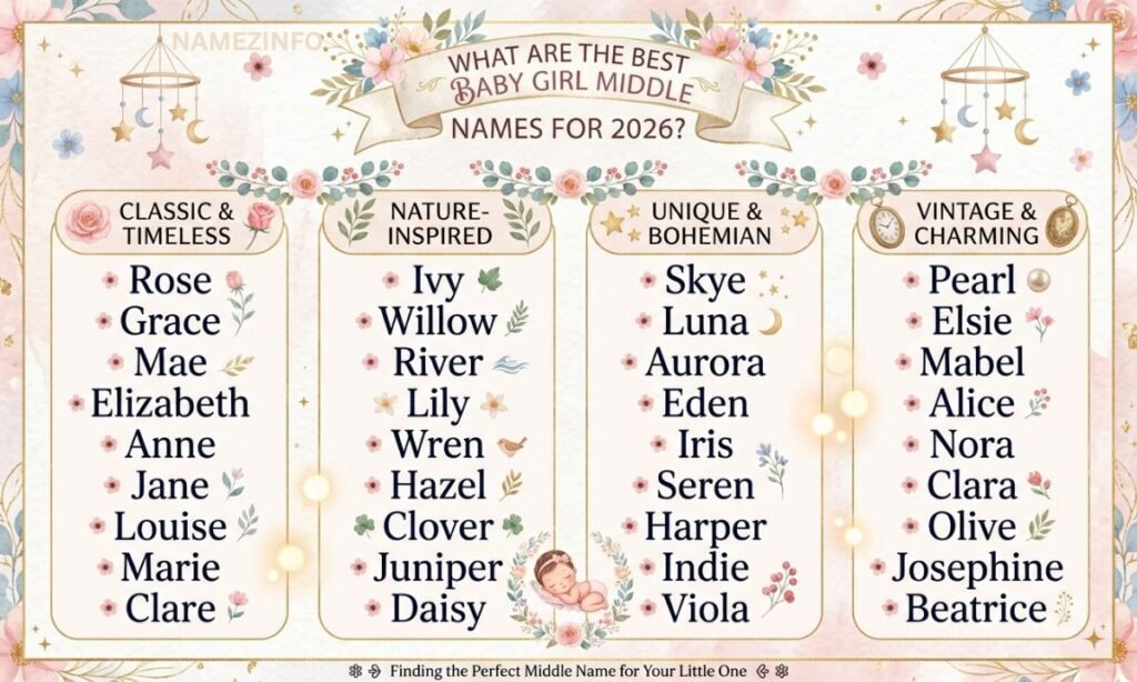 What Are the Best Baby Girl Middle Names for 2026?