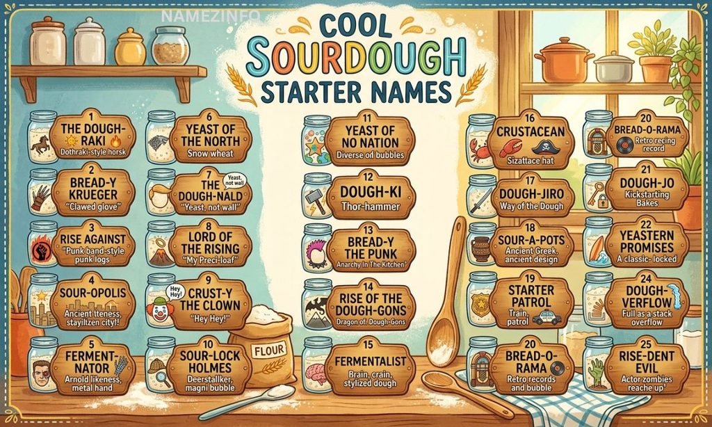 Cool Sourdough Starter Names